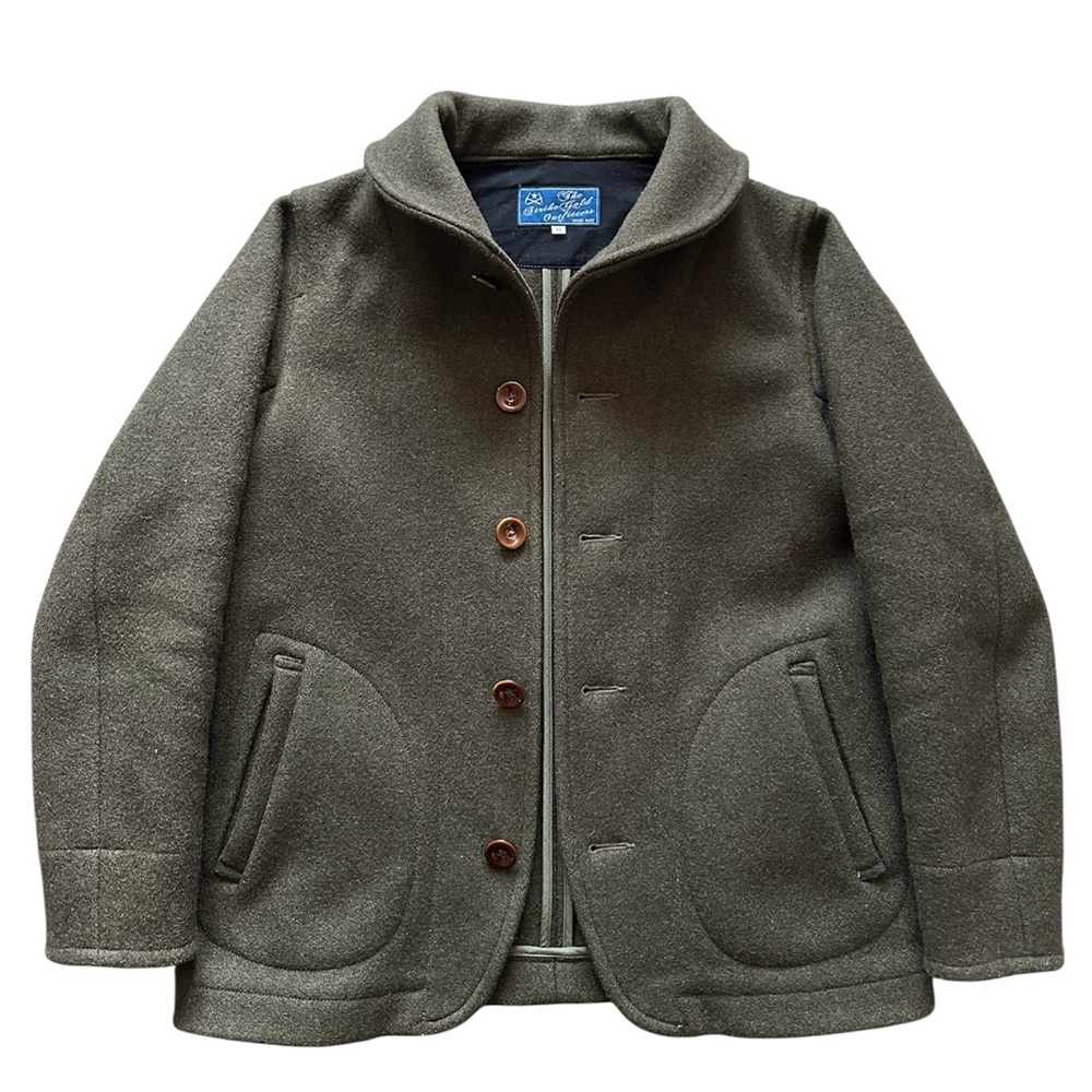 The Strike Gold Shawl Collar Wool Jacket